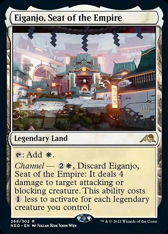 Eiganjo, Seat of the Empire (Promo Pack) [Kamigawa: Neon Dynasty Promos] | Enigma On Main