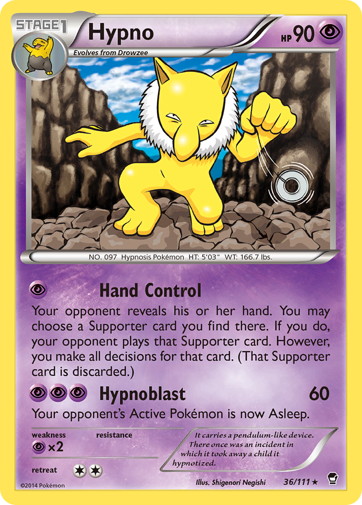 Hypno (36/111) [XY: Furious Fists] | Enigma On Main