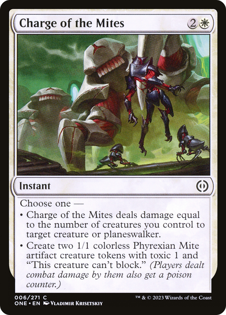 Charge of the Mites [Phyrexia: All Will Be One] | Enigma On Main