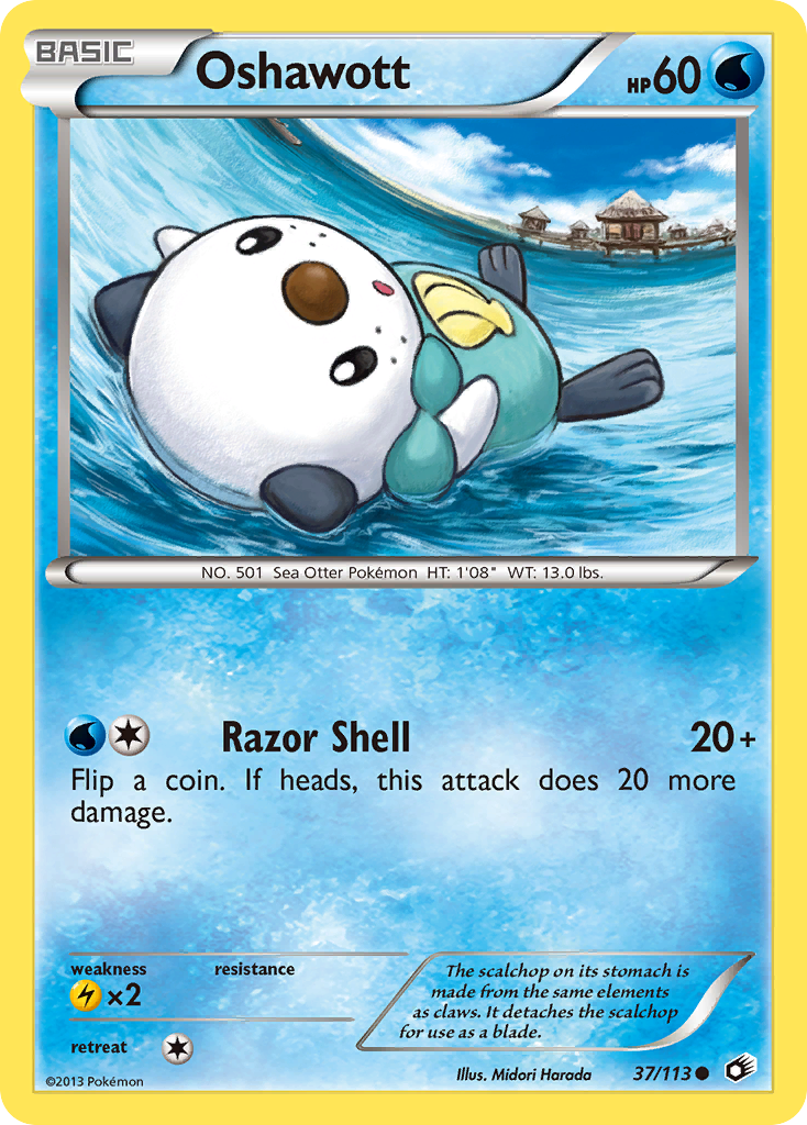 Oshawott (37/113) [Black & White: Legendary Treasures] | Enigma On Main