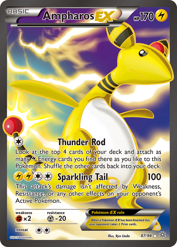 Ampharos EX (87/98) [XY: Ancient Origins] | Enigma On Main