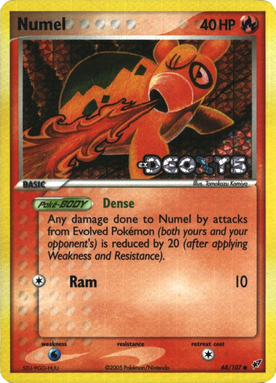 Numel (68/107) (Stamped) [EX: Deoxys] | Enigma On Main