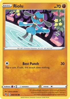 Riolu (090/185) [Sword & Shield: Vivid Voltage] | Enigma On Main