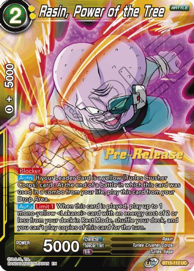 Rasin, Power of the Tree (BT15-112) [Saiyan Showdown Prerelease Promos] | Enigma On Main