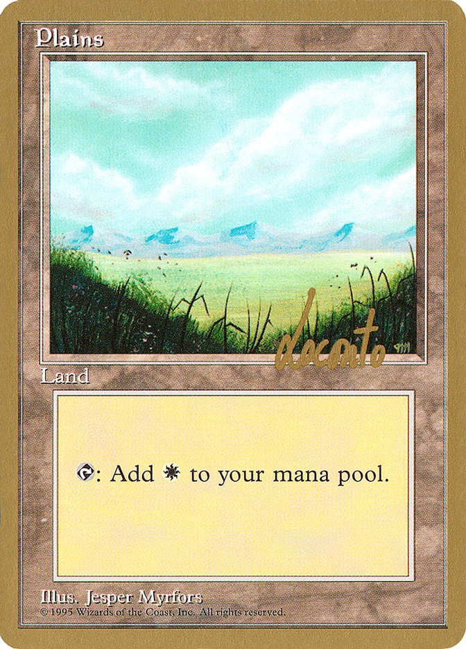 Plains (ml366) (Michael Loconto) [Pro Tour Collector Set] | Enigma On Main