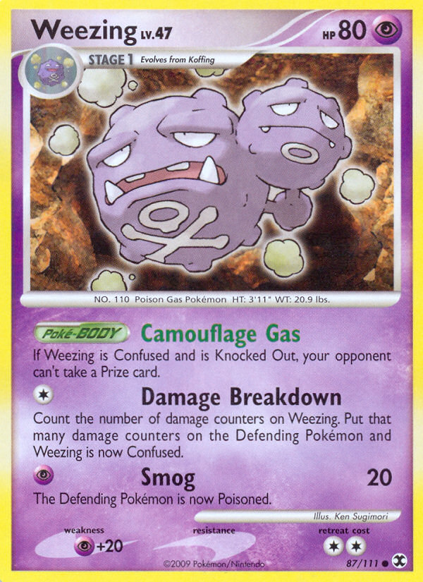 Weezing (87/111) [Platinum: Rising Rivals] | Enigma On Main