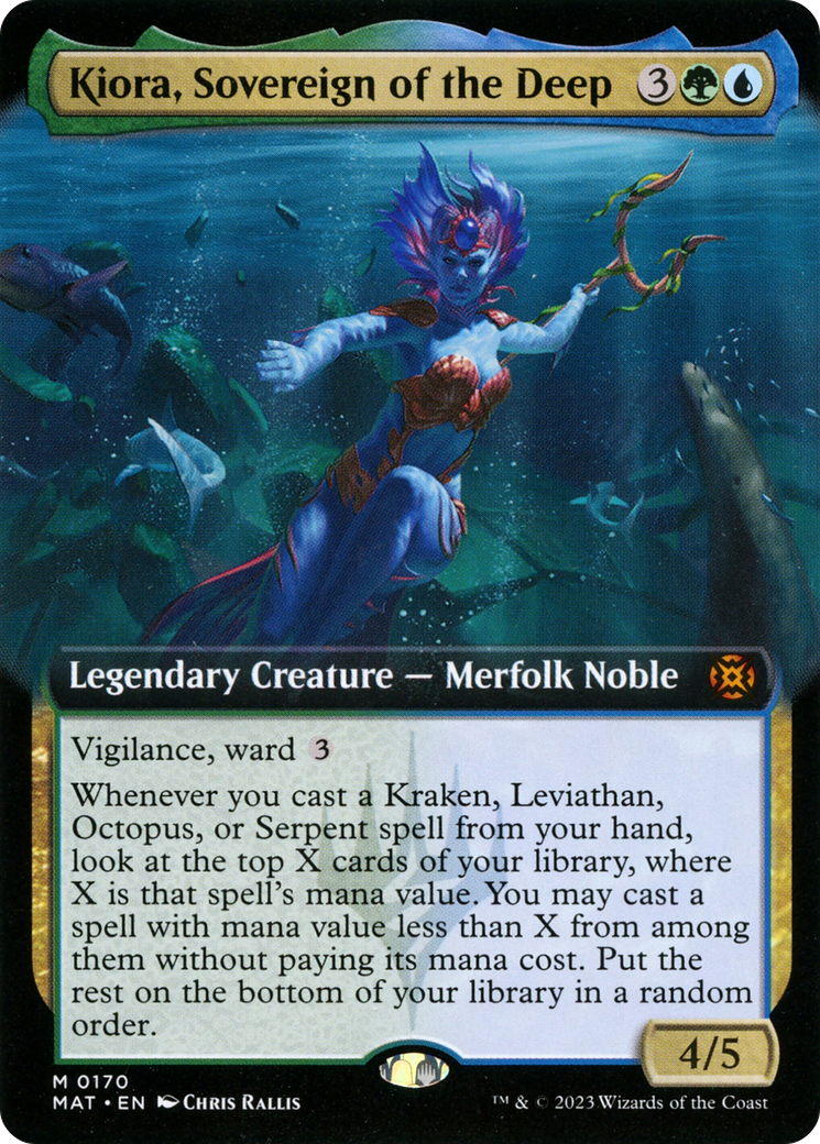 Kiora, Sovereign of the Deep (Extended Art) [March of the Machine: The Aftermath] | Enigma On Main