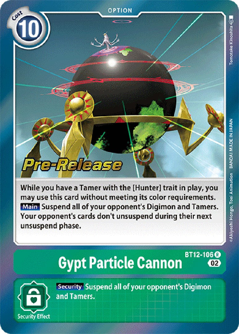 Gypt Particle Cannon [BT12-106] [Across Time Pre-Release Cards] | Enigma On Main