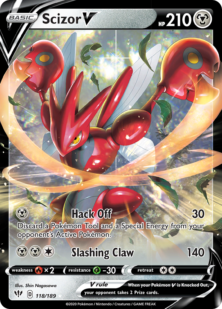 Scizor V (118/189) [Sword & Shield: Darkness Ablaze] | Enigma On Main