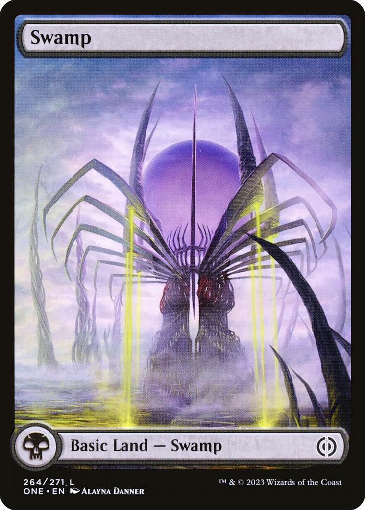 Swamp (264) (Full-Art) [Phyrexia: All Will Be One] | Enigma On Main