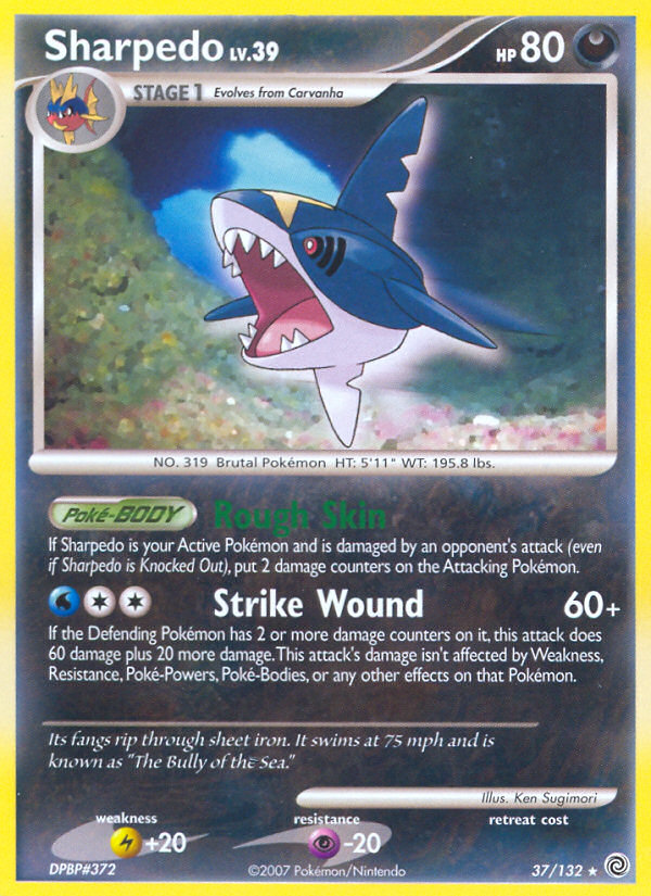 Sharpedo (37/132) [Diamond & Pearl: Secret Wonders] | Enigma On Main