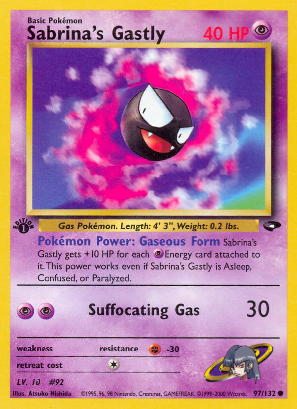 Sabrina's Gastly (97/132) [Gym Challenge 1st Edition] | Enigma On Main