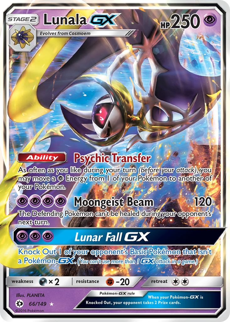 Lunala GX (66/149) [Sun & Moon: Base Set] | Enigma On Main