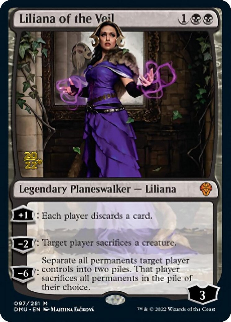 Liliana of the Veil [Dominaria United Prerelease Promos] | Enigma On Main