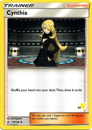 Cynthia (119/156) (Pikachu Stamp #24) [Battle Academy 2020] | Enigma On Main