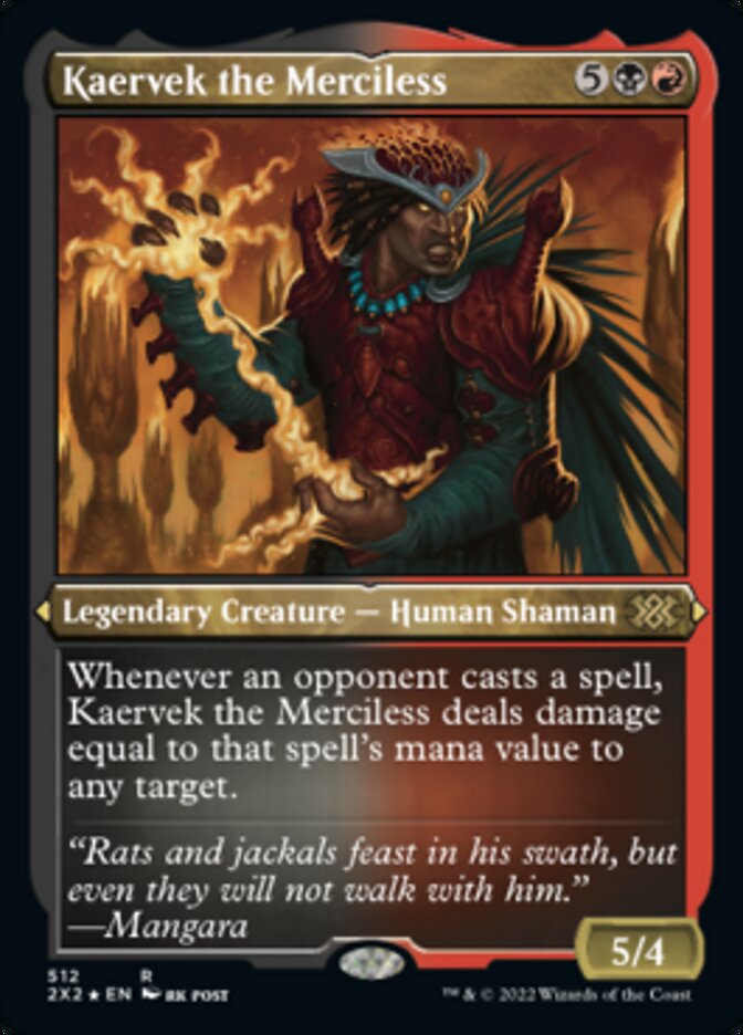 Kaervek the Merciless (Foil Etched) [Double Masters 2022] | Enigma On Main