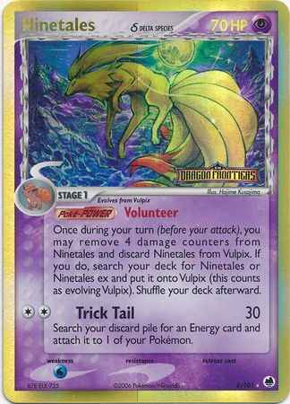 Ninetales (8/101) (Delta Species) (Stamped) [EX: Dragon Frontiers] | Enigma On Main