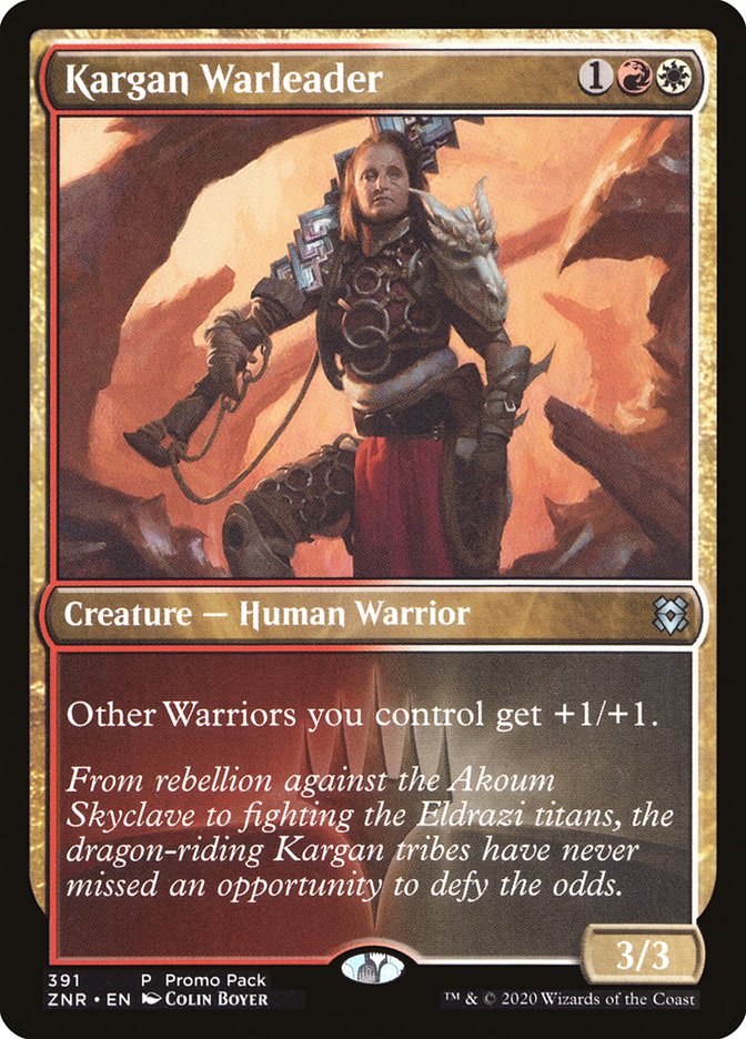 Kargan Warleader (Promo Pack) [Zendikar Rising Promos] | Enigma On Main