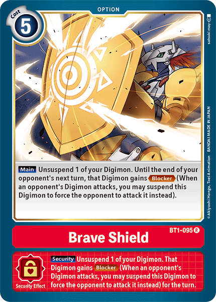 Brave Shield [BT1-095] [Release Special Booster Ver.1.5] | Enigma On Main