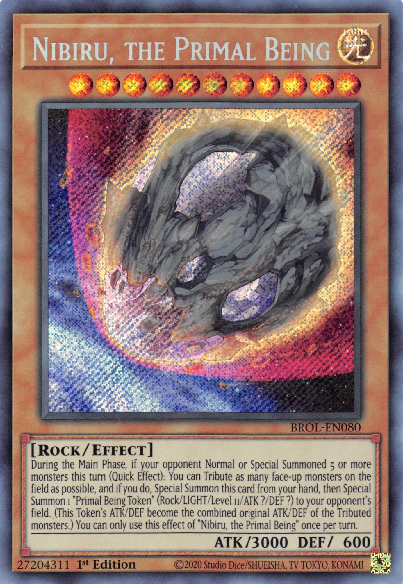 Nibiru, the Primal Being [BROL-EN080] Secret Rare | Enigma On Main