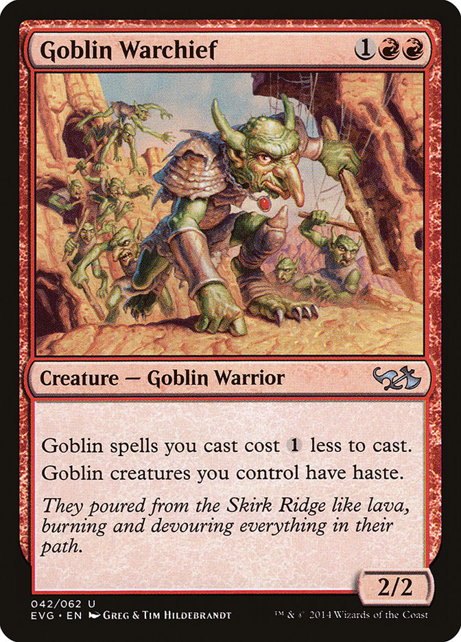 Goblin Warchief (Elves vs. Goblins) [Duel Decks Anthology] | Enigma On Main