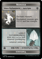 Copy // Monster Role / Virtuous Role Double-Sided Token [Wilds of Eldraine Commander Tokens] | Enigma On Main