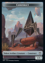 Construct (008) // Phyrexian Myr Double-Sided Token [The Brothers' War Commander Tokens] | Enigma On Main