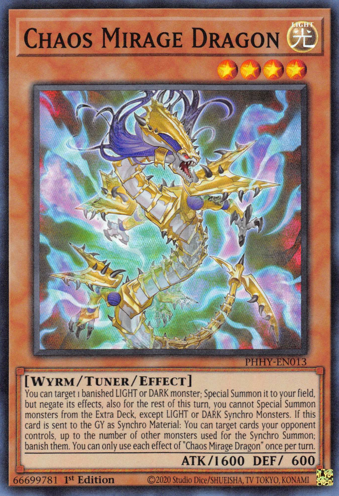 Chaos Mirage Dragon [PHHY-EN013] Super Rare | Enigma On Main