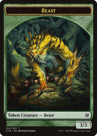 Beast // Ogre Double-sided Token [Commander 2016 Tokens] | Enigma On Main