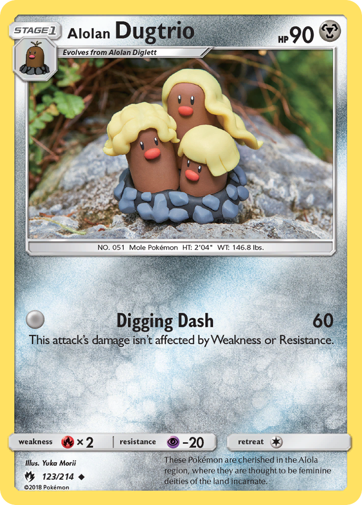 Alolan Dugtrio (123/214) [Sun & Moon: Lost Thunder] | Enigma On Main