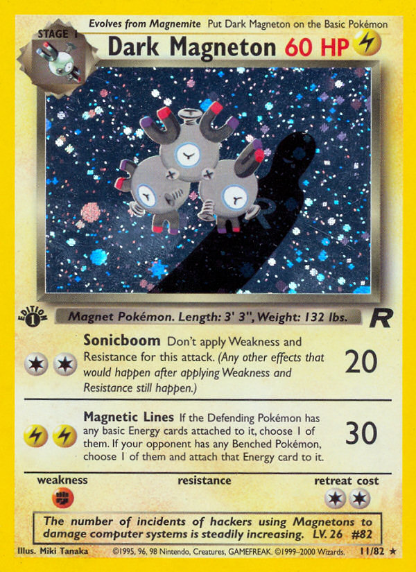Dark Magneton (11/82) [Team Rocket 1st Edition] | Enigma On Main
