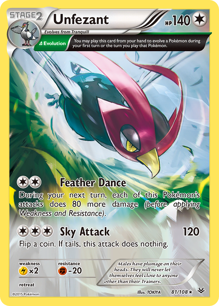 Unfezant (81/108) [XY: Roaring Skies] | Enigma On Main