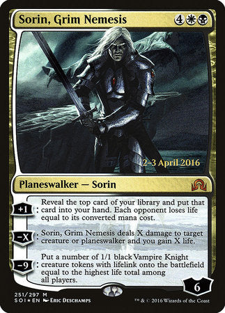 Sorin, Grim Nemesis [Shadows over Innistrad Promos] | Enigma On Main