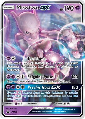 Mewtwo GX (SM196) (Jumbo Card) [Sun & Moon: Black Star Promos] | Enigma On Main