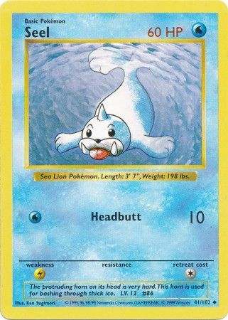 Seel (41/102) [Base Set Shadowless Unlimited] | Enigma On Main