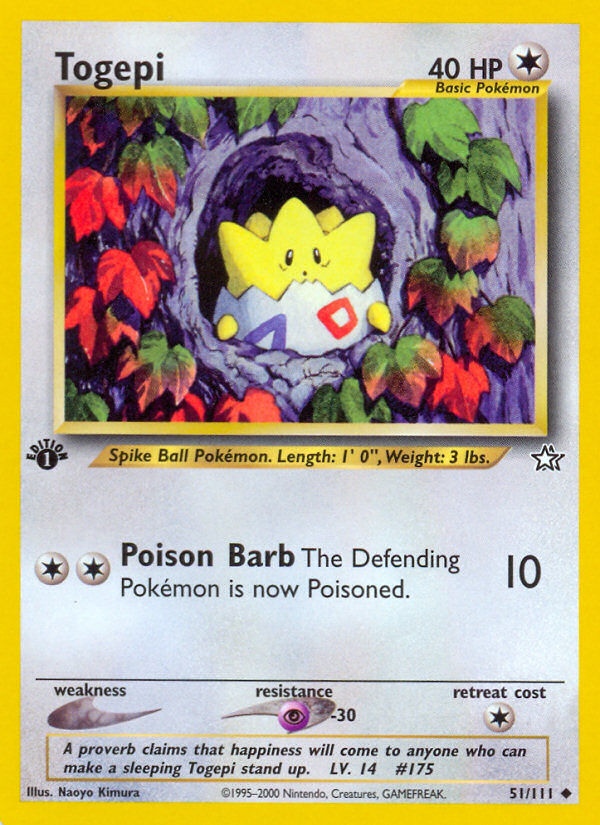 Togepi (51/111) [Neo Genesis 1st Edition] | Enigma On Main