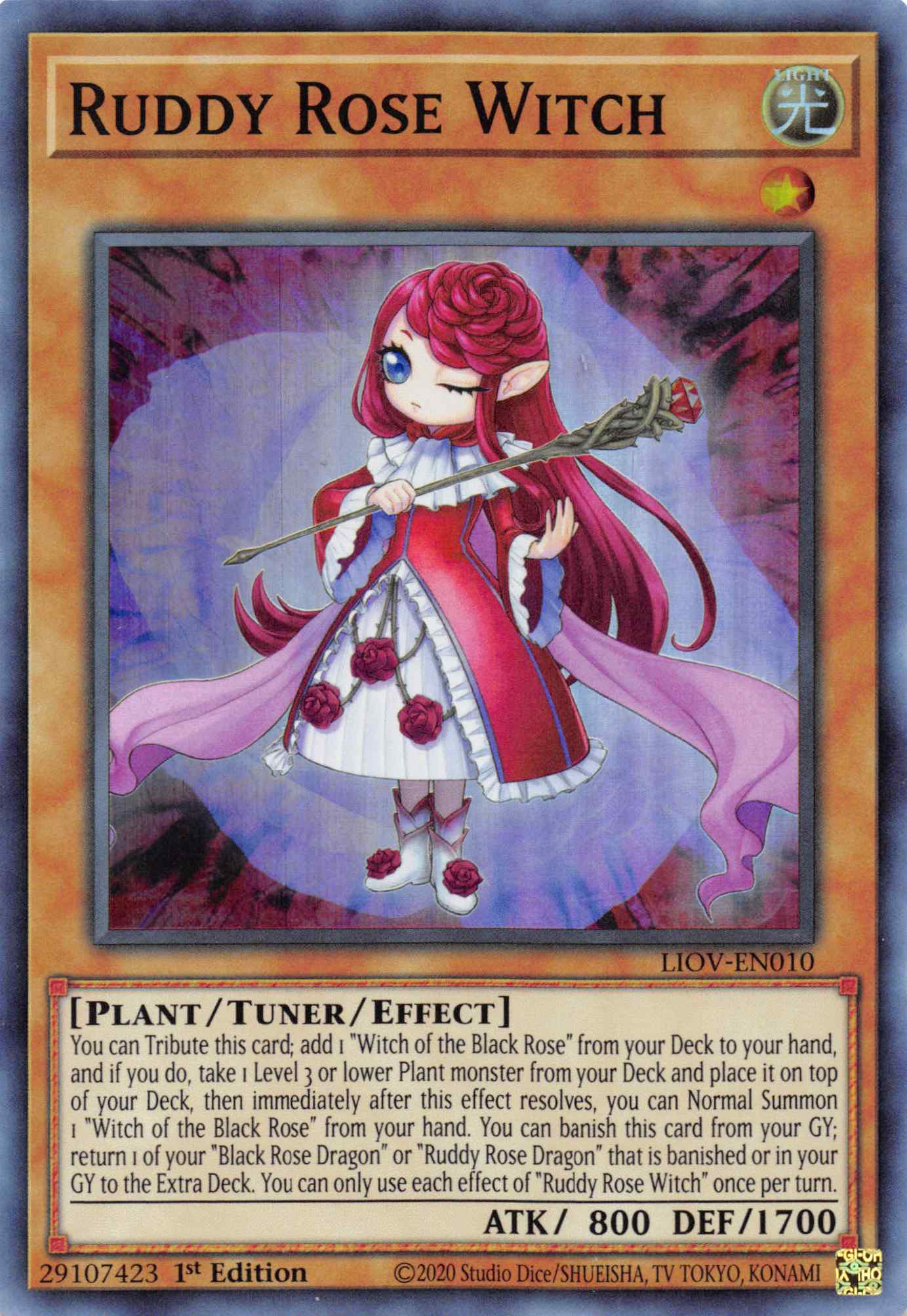 Ruddy Rose Witch [LIOV-EN010] Super Rare | Enigma On Main