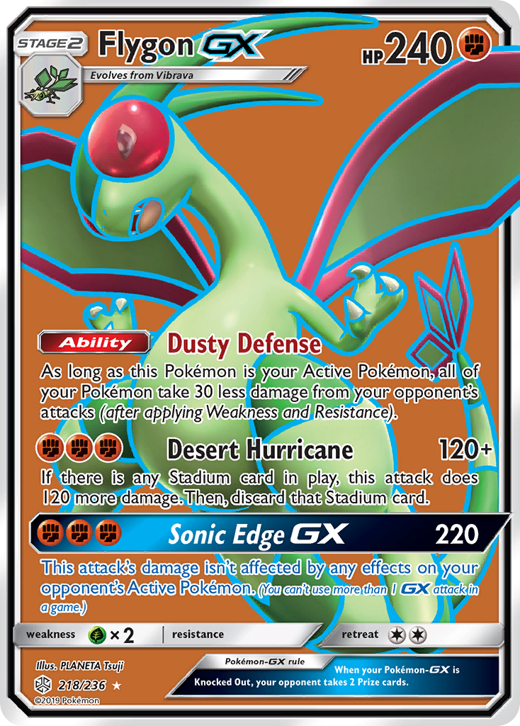 Flygon GX (218/236) [Sun & Moon: Cosmic Eclipse] | Enigma On Main