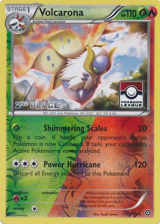 Volcarona (15/114) (League Promo 2nd Place) [XY: Steam Siege] | Enigma On Main