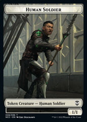 Eldrazi // Human Soldier Double-sided Token [Streets of New Capenna Commander Tokens] | Enigma On Main