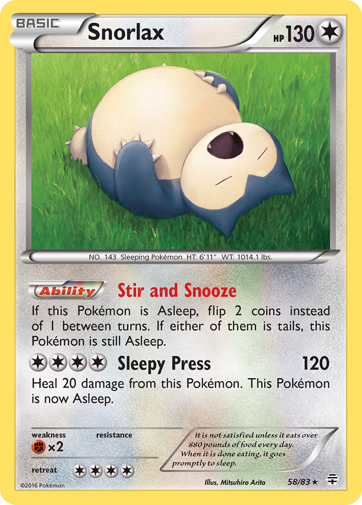 Snorlax (58/83) [XY: Generations] | Enigma On Main