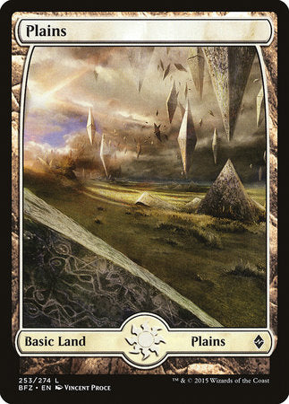 Plains (253) - Full Art [Battle for Zendikar] | Enigma On Main