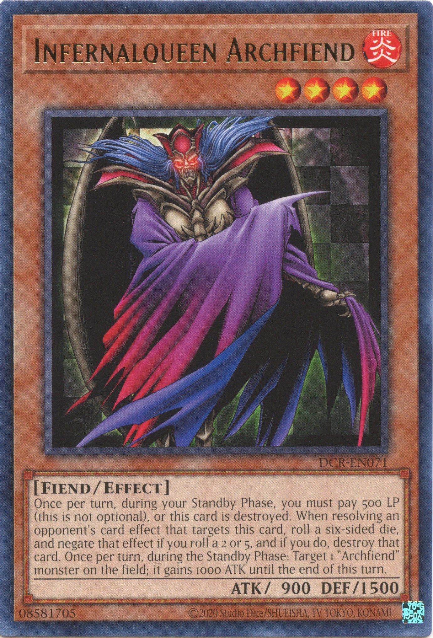 Infernalqueen Archfiend (25th Anniversary) [DCR-EN071] Rare | Enigma On Main