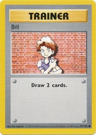 Bill (91/102) [Base Set Shadowless Unlimited] | Enigma On Main