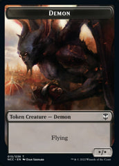Demon // Copy Double-sided Token [Streets of New Capenna Commander Tokens] | Enigma On Main