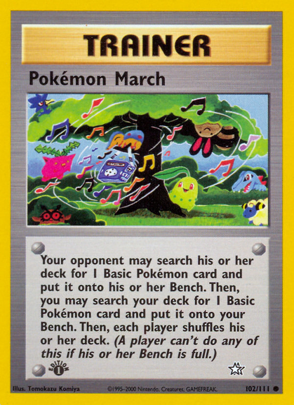 Pokemon March (102/111) [Neo Genesis 1st Edition] | Enigma On Main