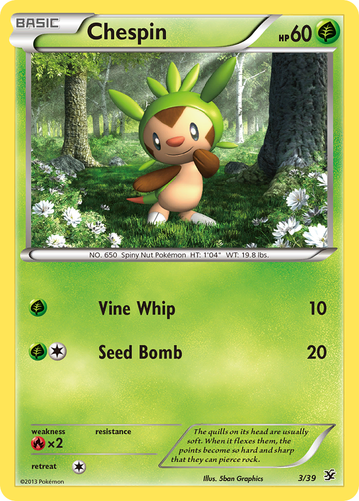 Chespin (3/39) [XY: Kalos Starter Set] | Enigma On Main