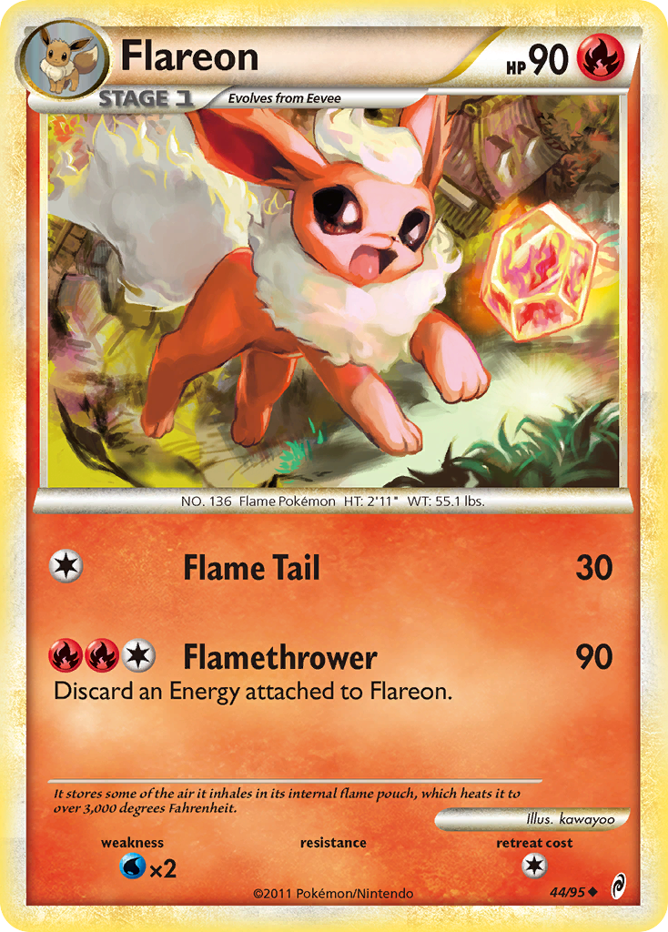 Flareon (44/95) [HeartGold & SoulSilver: Call of Legends] | Enigma On Main