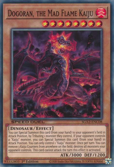 Dogoran, the Mad Flame Kaiju [SGX2-ENC08] Secret Rare | Enigma On Main