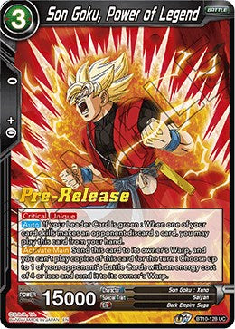 Son Goku, Power of Legend (BT10-128) [Rise of the Unison Warrior Prerelease Promos] | Enigma On Main